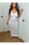 Ribbed White Maxi Dress