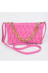 Quilted Faux Pink Bag