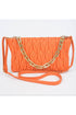 Quilted Faux Orange Bag
